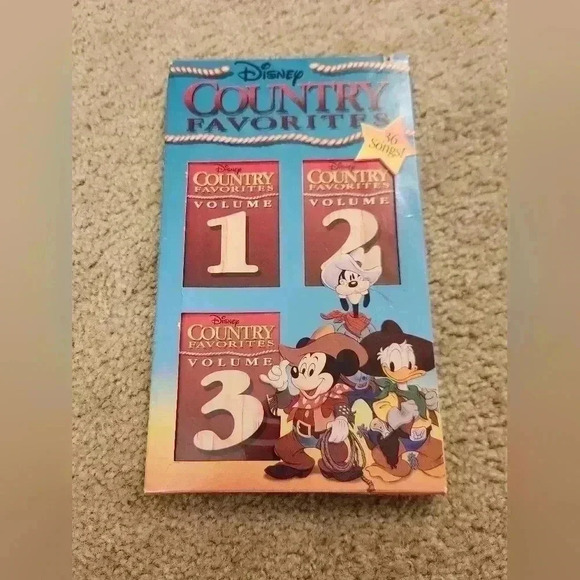 Disney Country Favorites (36 Songs on 3 Cassettes) Volumes 1, 2 & 3
